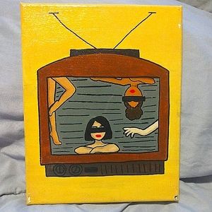 hand painted tv models